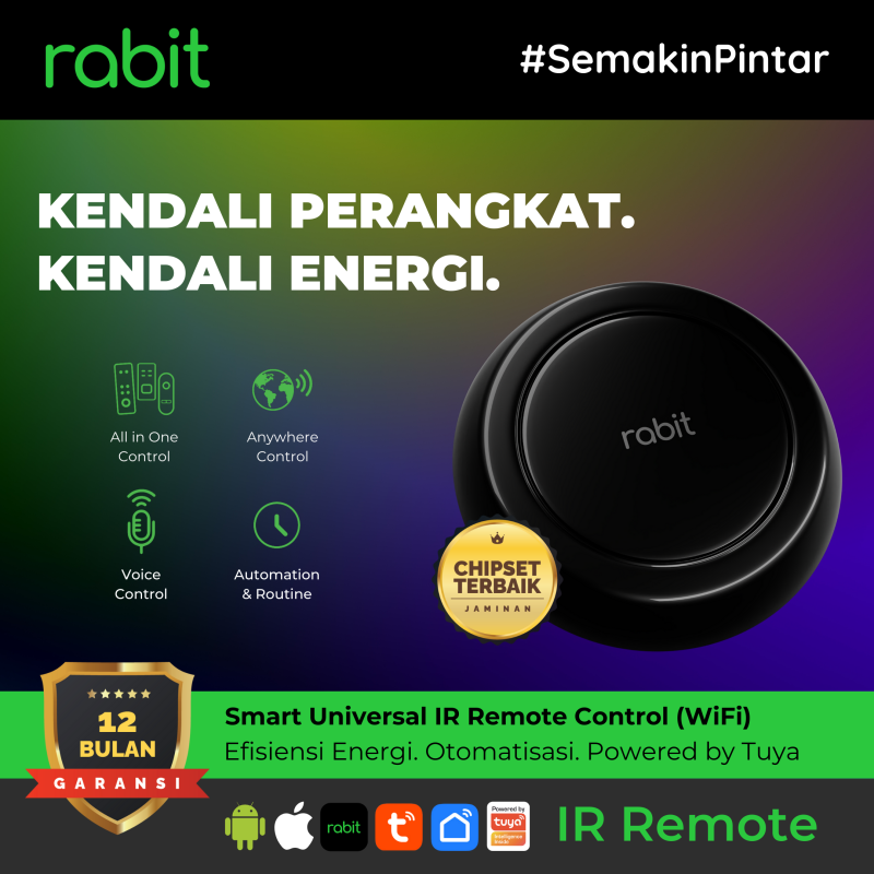 Rabit Universal IR Remote Control WiFi - Kontrol Semua Perangkat IR
