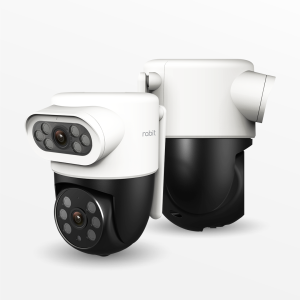 Alternative view of Smart IP Camera CCTV Outdoor PTZ Dual Lens - Spotlight