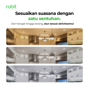 Smart Light Downlight Slim 18W Bluetooth 18 aktivitas harian rumah yang membutuhkan pencahayaan berbeda, yaitu bekerja, makan, nonton film, dan tidur