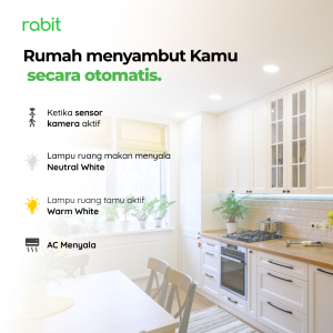 Smart Light Downlight Slim 18W Bluetooth 22 pengaturan fleksibel downlight Rabit untuk rumah yang menyambut dengan otomatis
