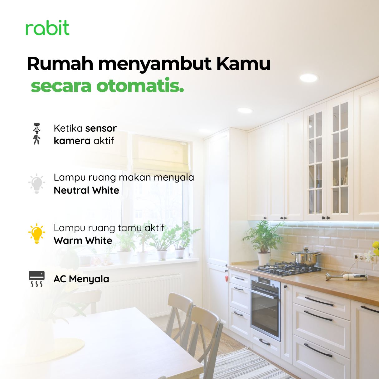 Smart Light Downlight Slim 18W Bluetooth 9 pengaturan fleksibel downlight Rabit untuk rumah yang menyambut dengan otomatis