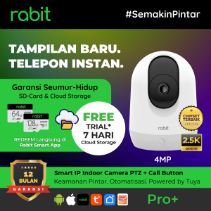 Smart IP Camera CCTV Indoor PTZ Pro + - Call Button