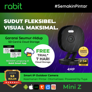 Smart IP Camera CCTV Outdoor Z - Wide Angle (Black Version)