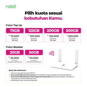 RABIT CPE XR Modem WiFi Router 4G LTE Indosat HiFi Air - WiFi 6 21 Daftar harga dan kuota paket Top Up serta Paket Booster modem Rabit Indosat HiFi Air