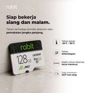 Rabit Micro SD tahan kondisi panas, basah, dan siap rekam 24/7 non stop