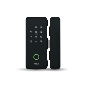 Kunci pintu digital Rabit Smart Doorlock Glass dengan sensor sidik jari, PIN, IC card, dan aplikasi