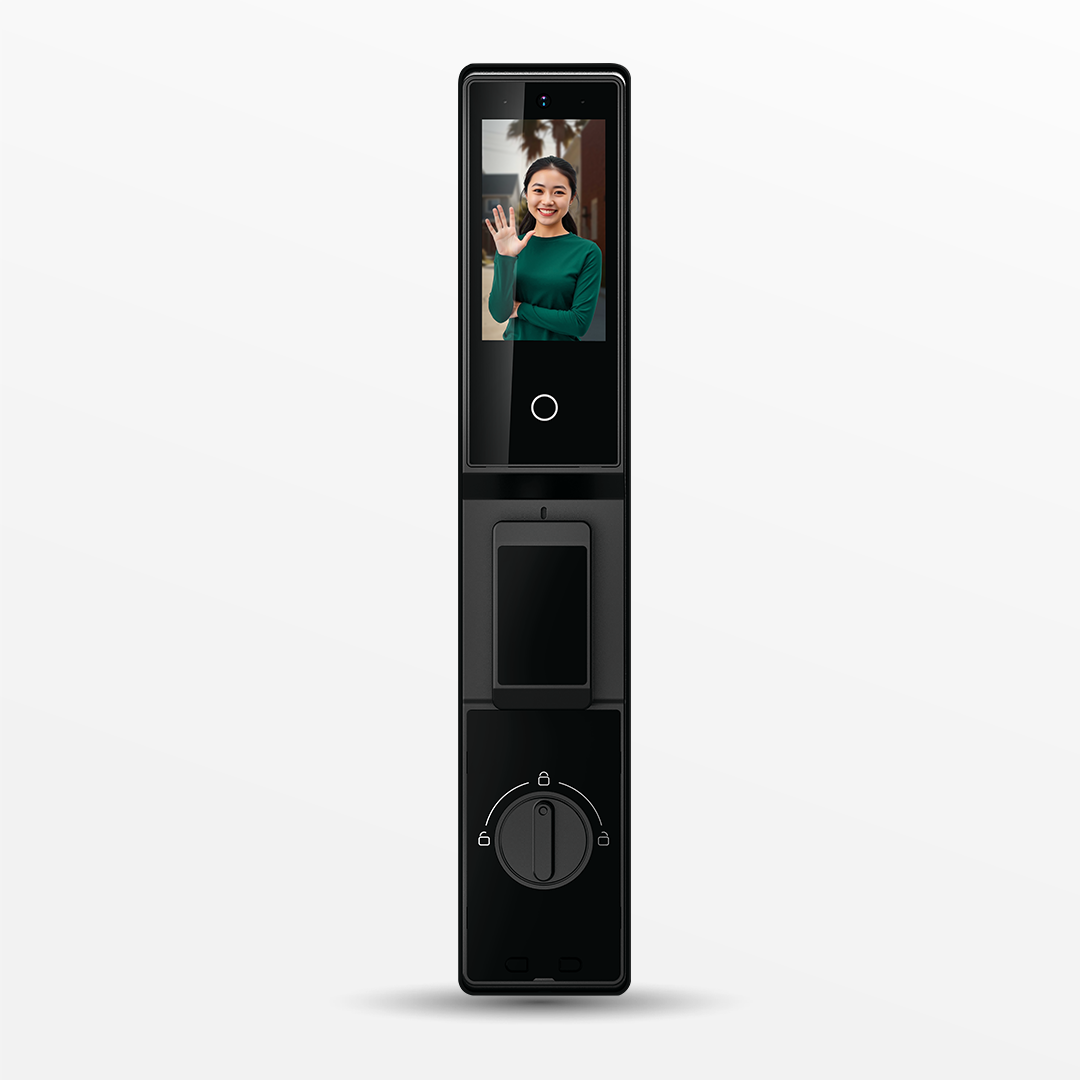 RABIT Smart Door Lock PRO Palm Face 3D Recognition Tanpa Handle Gagang 2 RABIT Smart Door Lock PRO Palm Face 3D Recognition Tanpa Handle Gagang - Image 2