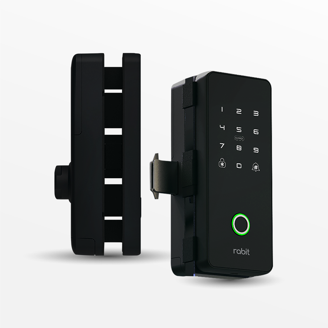 RABIT Smart Doorlock Glass Pintu Kaca Sliding Tanpa Handle Gagang 2 RABIT Smart Doorlock Glass Pintu Kaca Sliding Tanpa Handle Gagang - Image 2